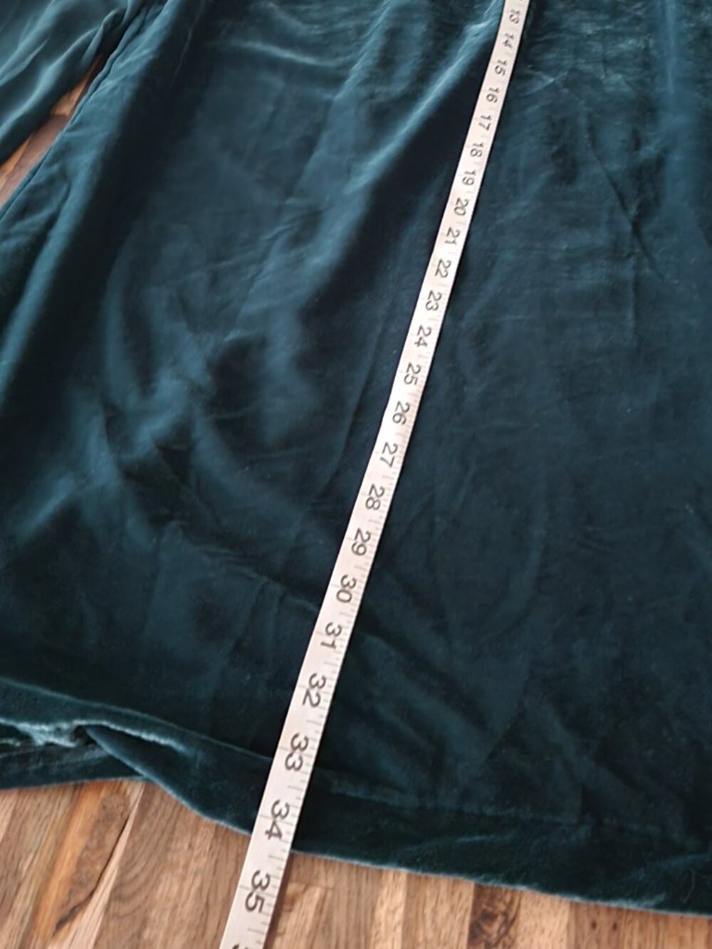 J. Crew Dark Green Velvet Midi Dress Long Sleeve - Picture 9 of 14